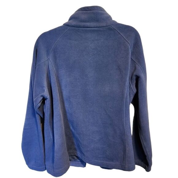 Columbia- Women’s Plus Size Blue Fleece Zip Front Jacket w Zip Pockets, Size 2X - Picture 5 of 6